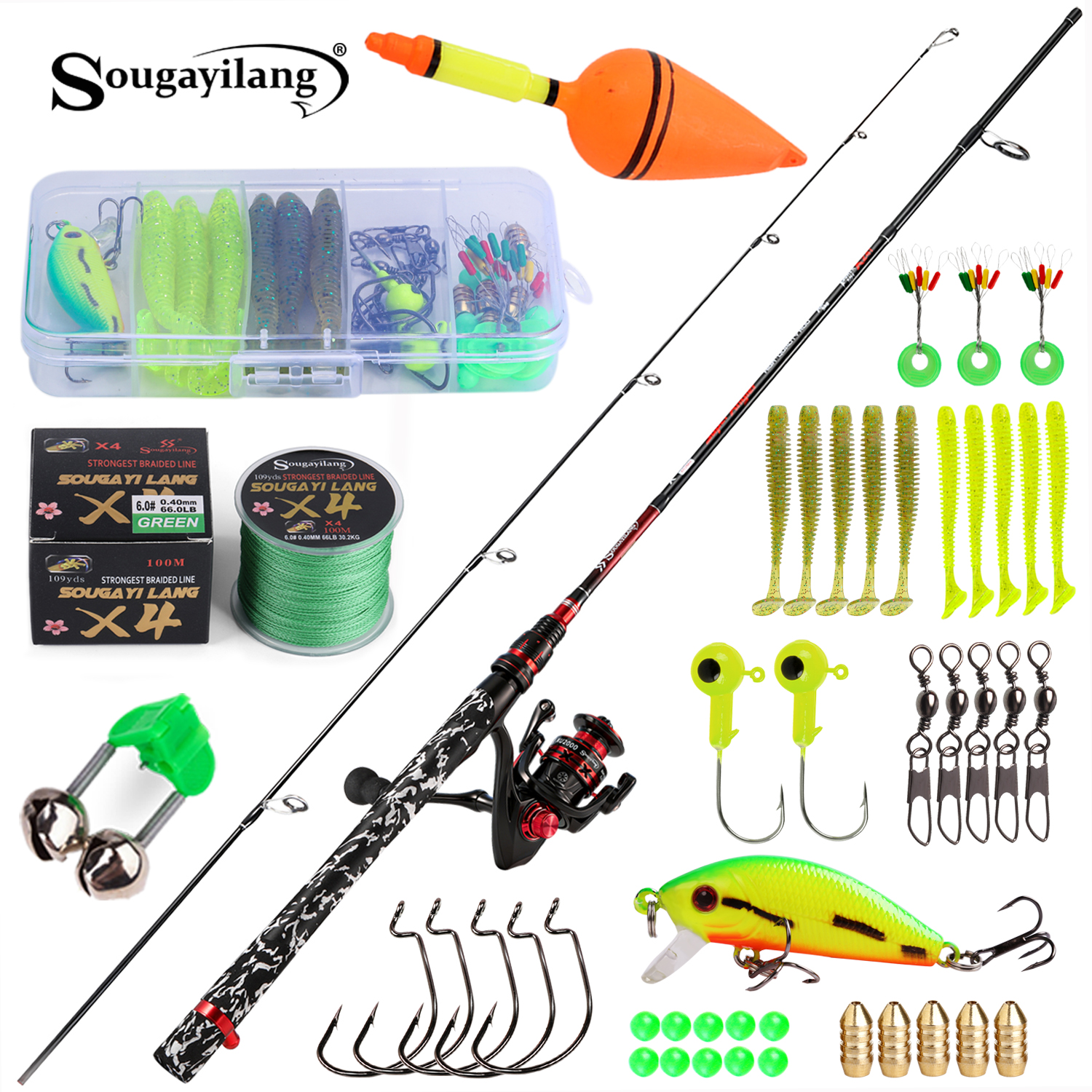 Sougayilang Spinning Fishing R - Freshwater Line recension och pris