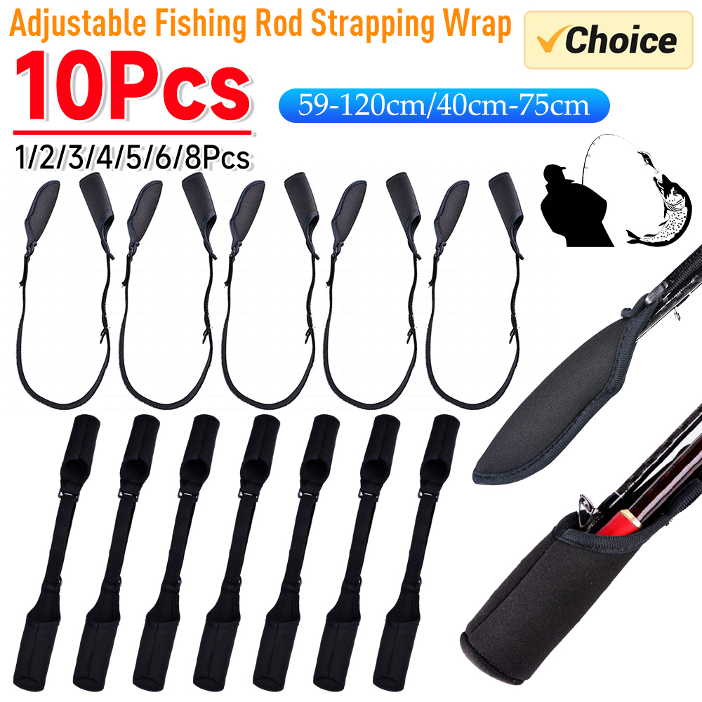 1-10PCS Fishing Rod Socks Srta - Fishing Line Box recension och pris
