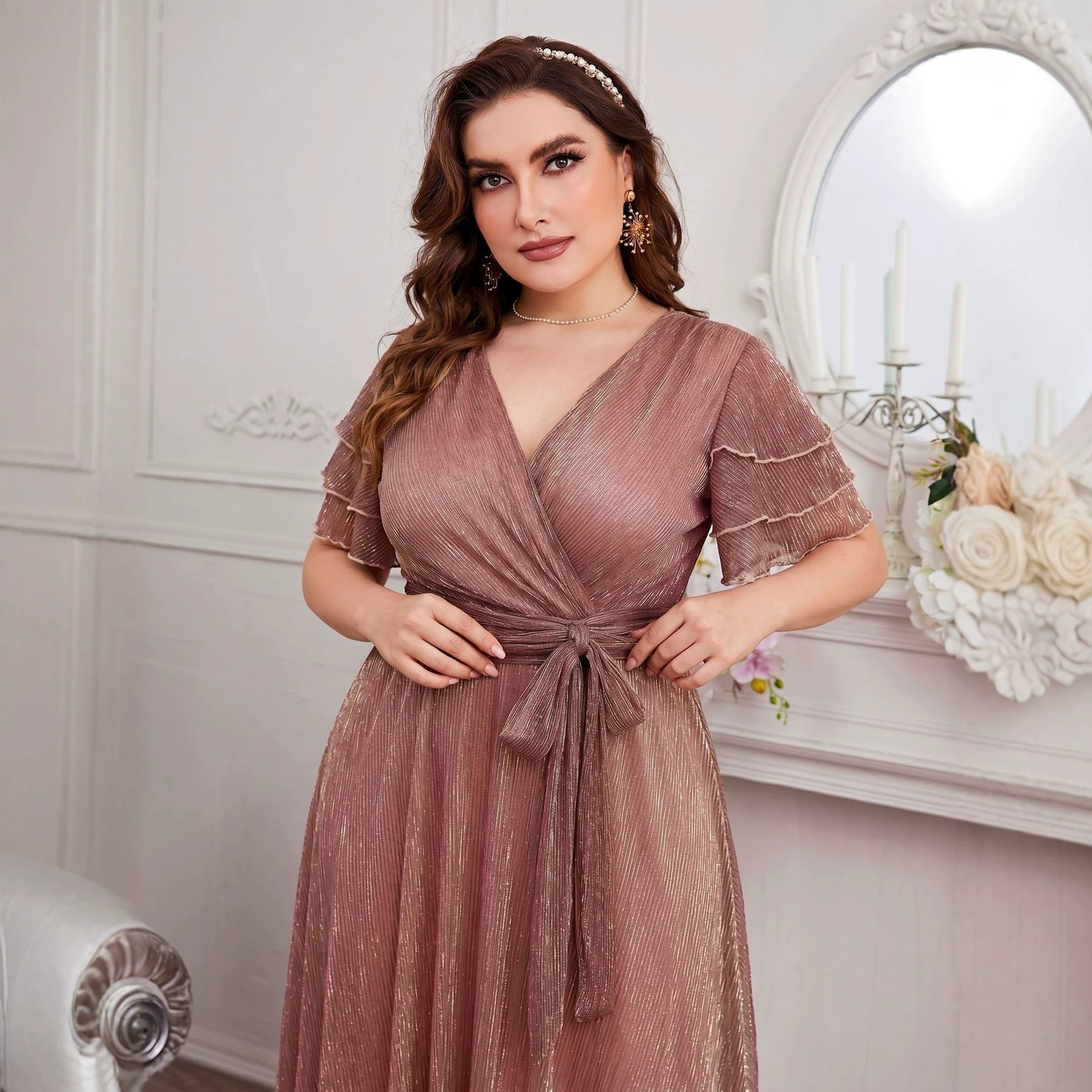 Luxury Curvy Blush Gold Glitte - Fly Line recension och pris