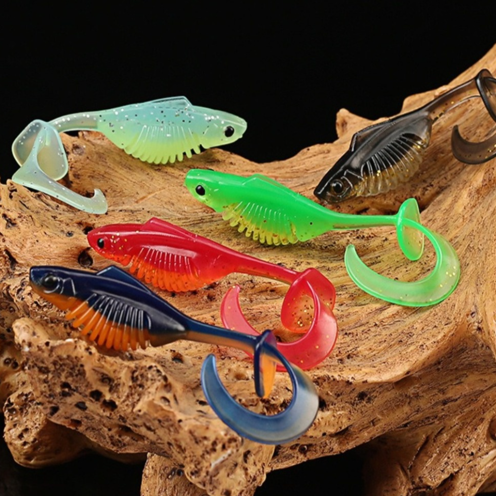 10PCS PVC Fishing Soft Lures 6 - Ice Fishing Line recension och pris