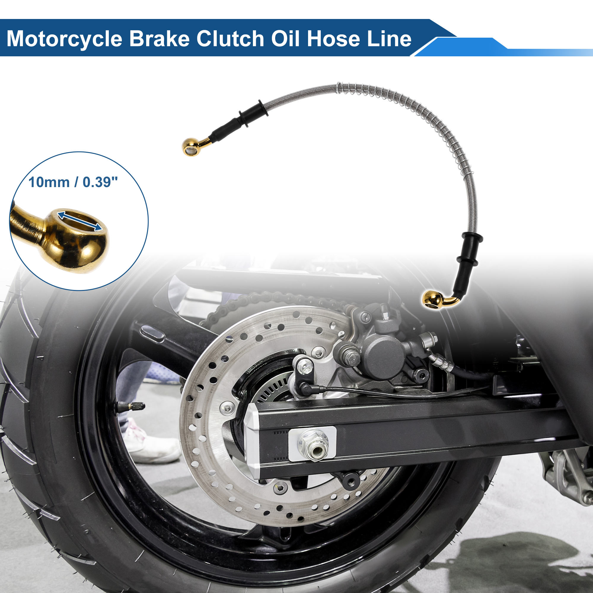 Motoforti 40cm Motorcycle Brak - Braided Line recension och pris