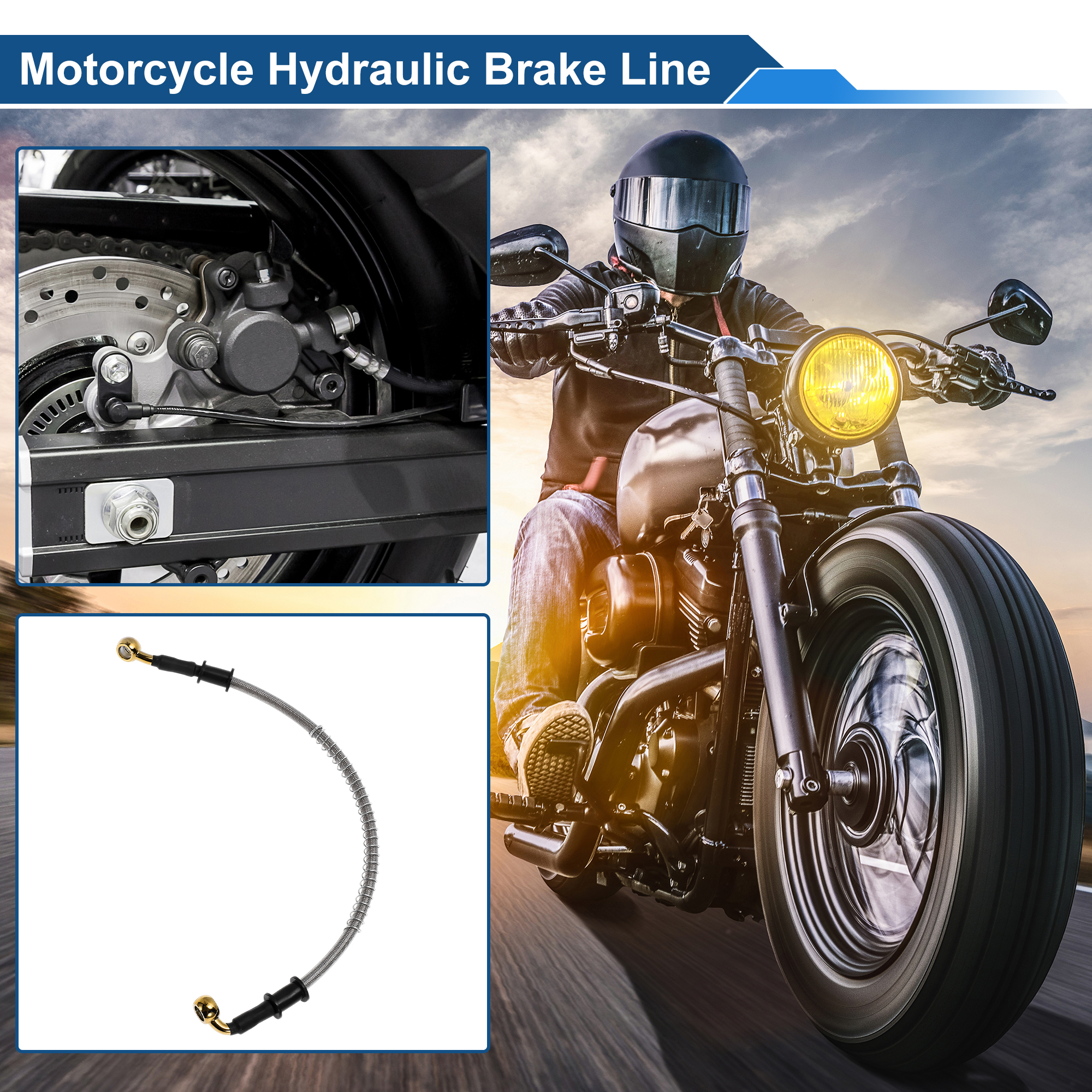Motoforti 40cm Motorcycle Brak - Braided Line recension och pris