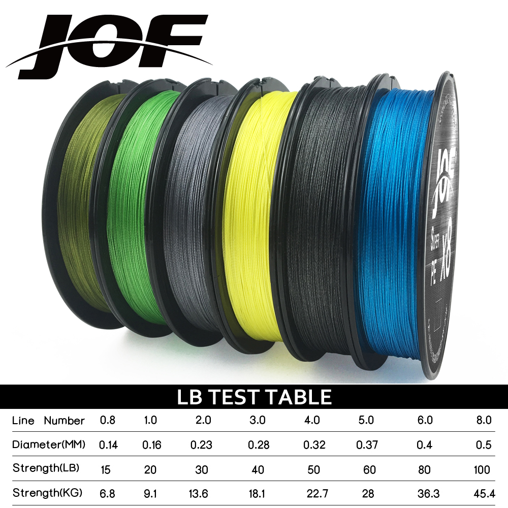JOF 8 Strands Braided Fishing  - Ice Fishing Line recension och pris